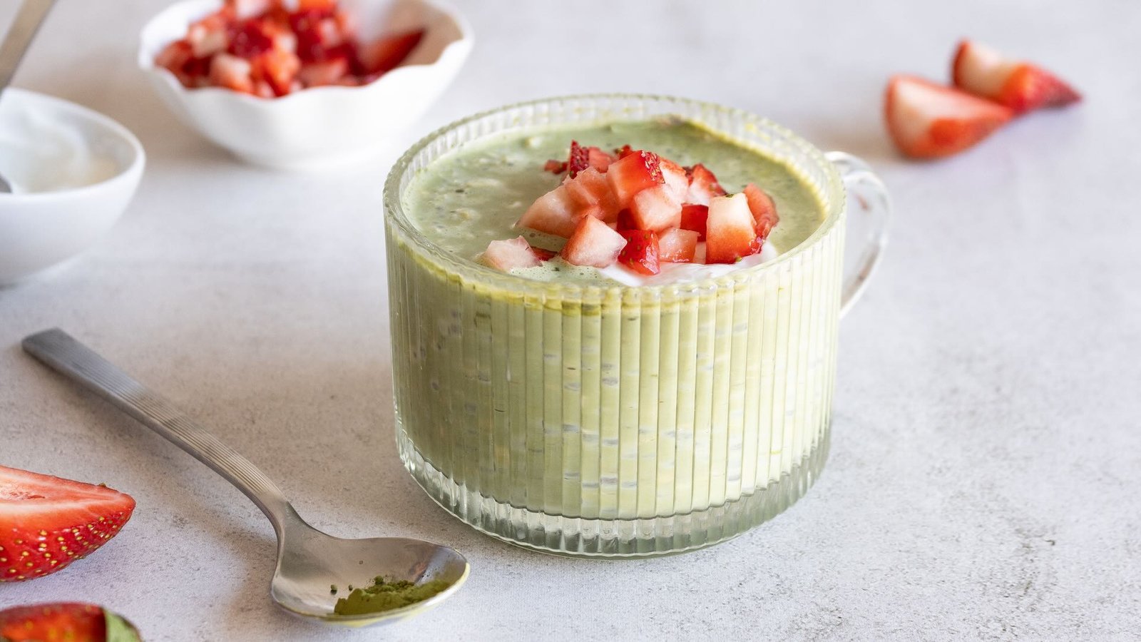 オーバーナイト抹茶とオートミール